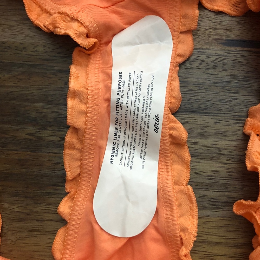 Aerie Orange Ruffle Bikini Bottom - Picture 6 of 7